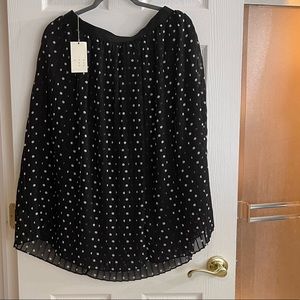 Dot print skirt